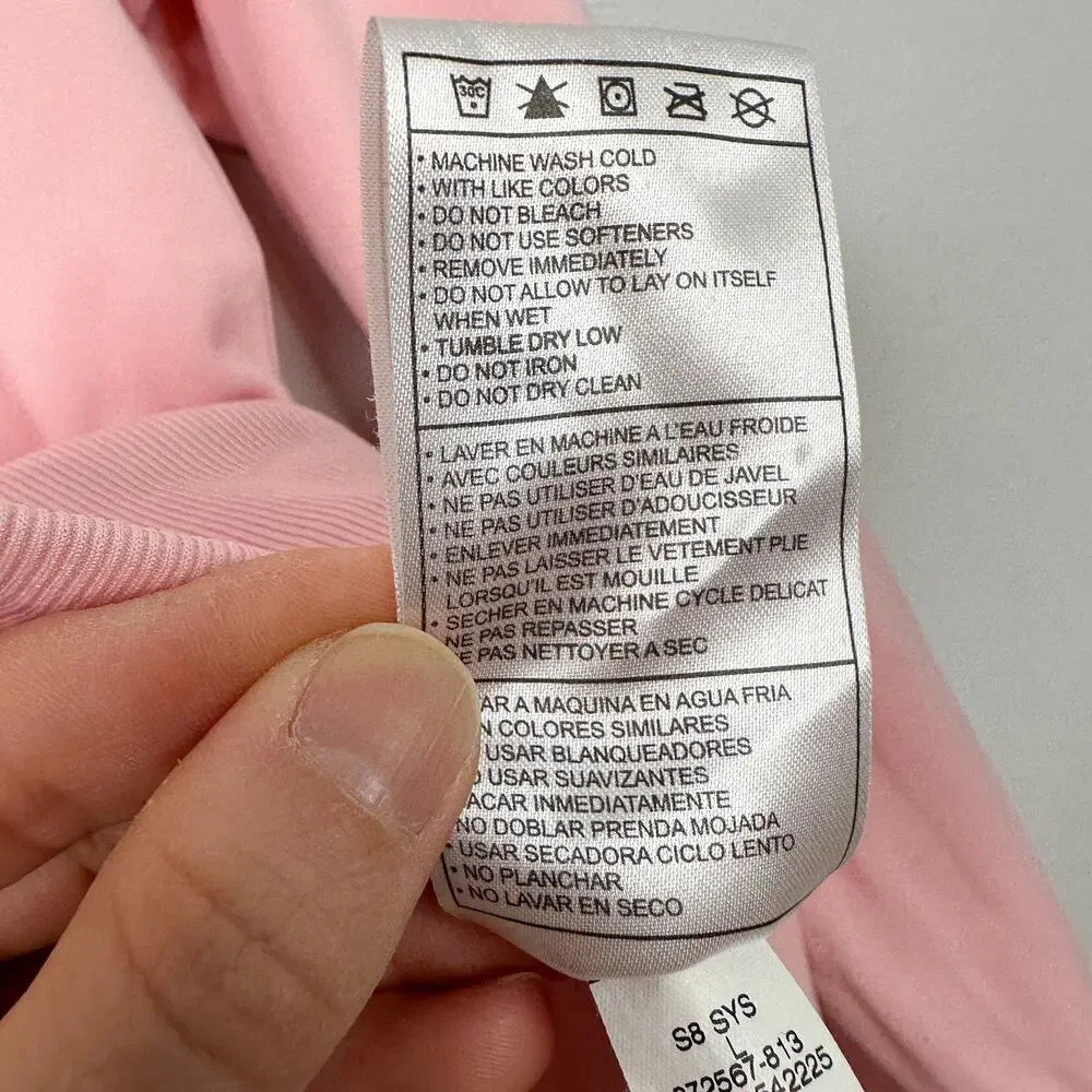 Nike2 Light Pink Full Zip Long Sleeve Sweater Jacket